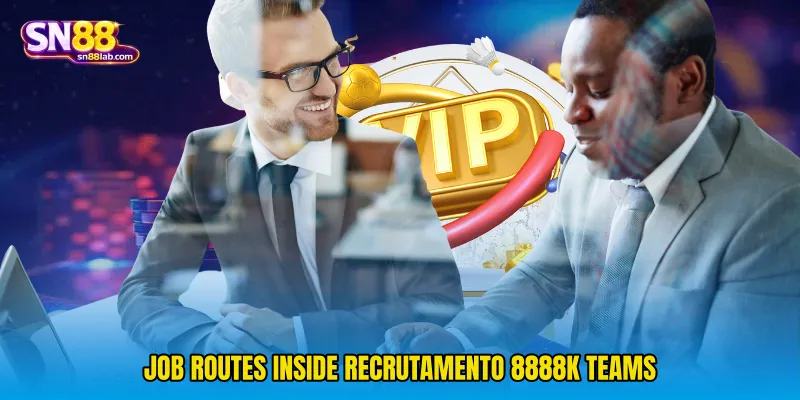 Job routes inside Recrutamento 8888k teams